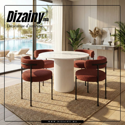 Pack glamour Table à manger + 4 Chaises