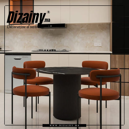 Pack glamour Table à manger + 4 Chaises