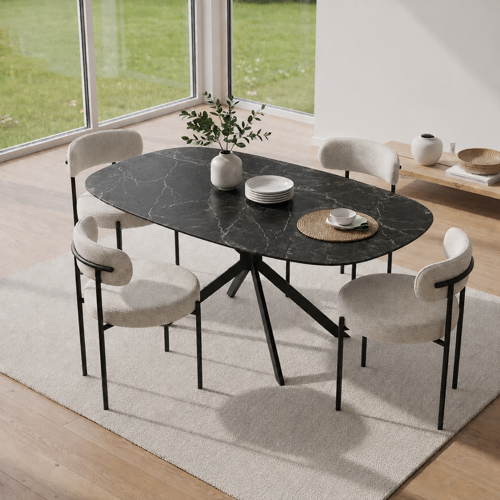 Cėramica table et 4 chaises