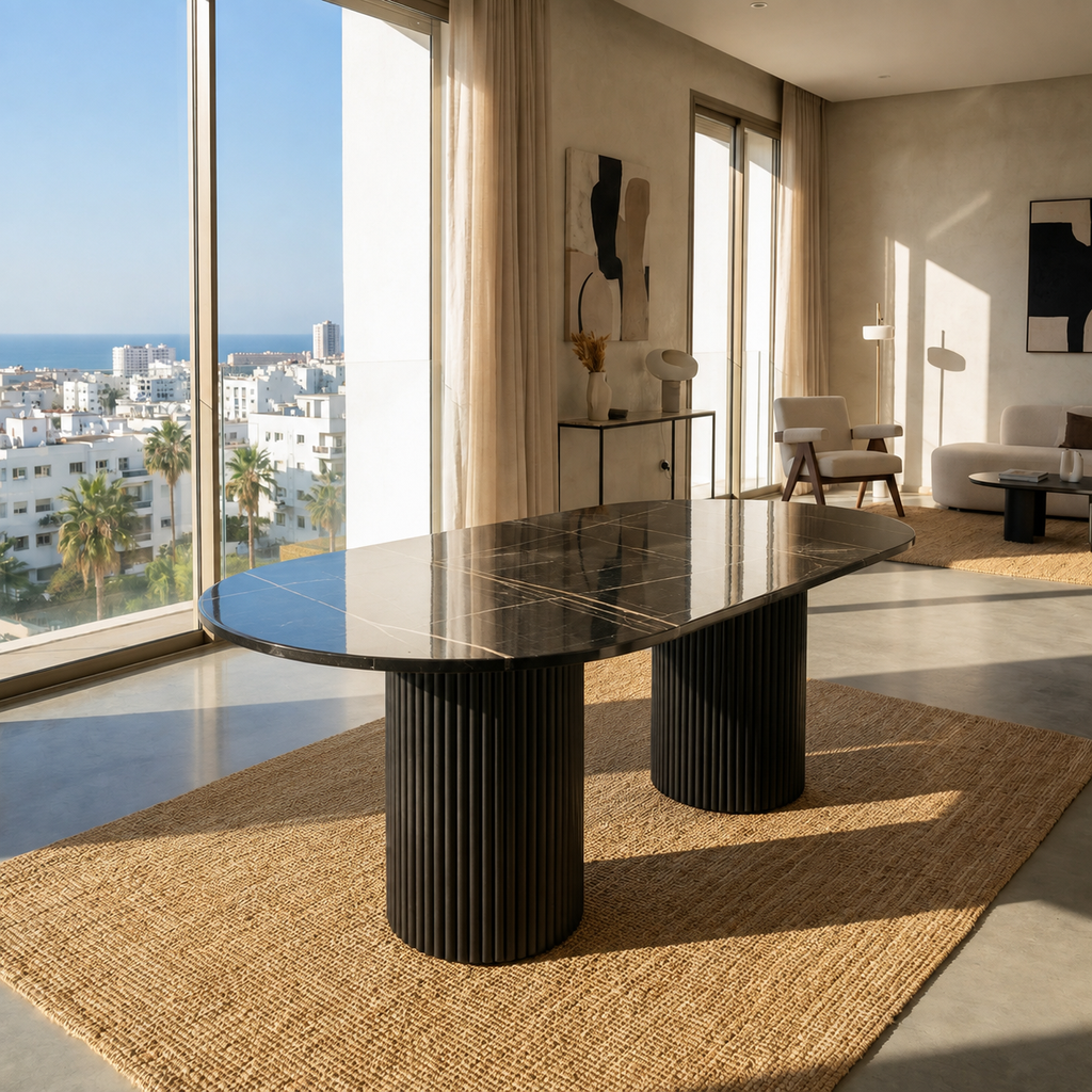 Siliya duo table ovale