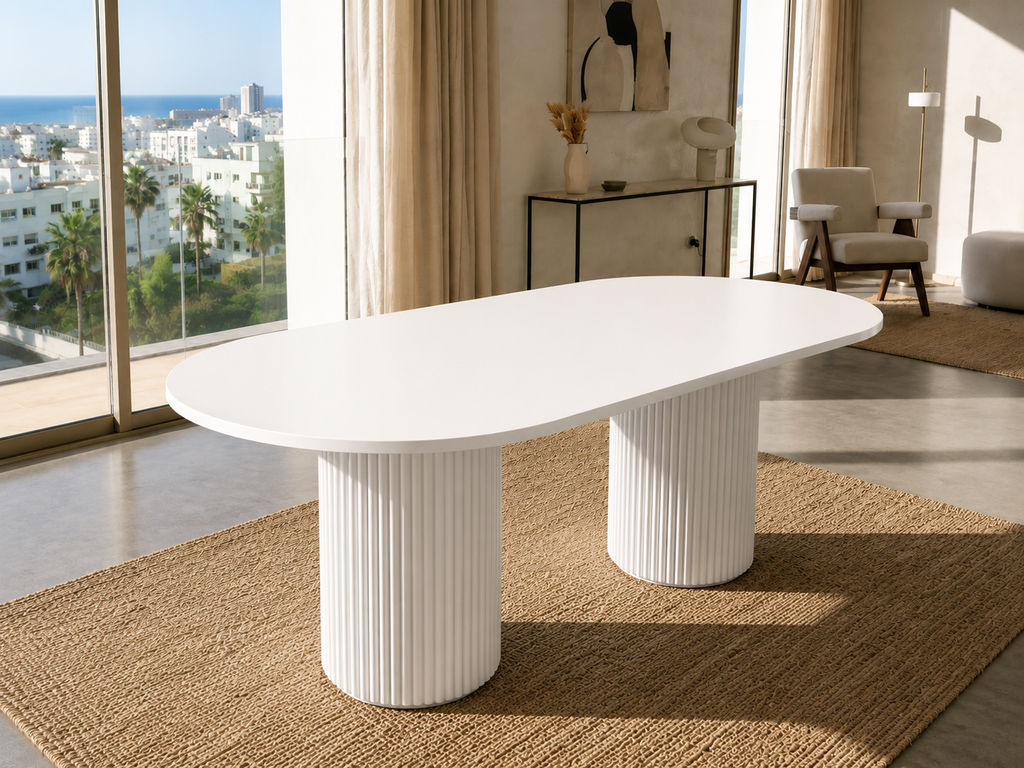 Siliya duo table ovale