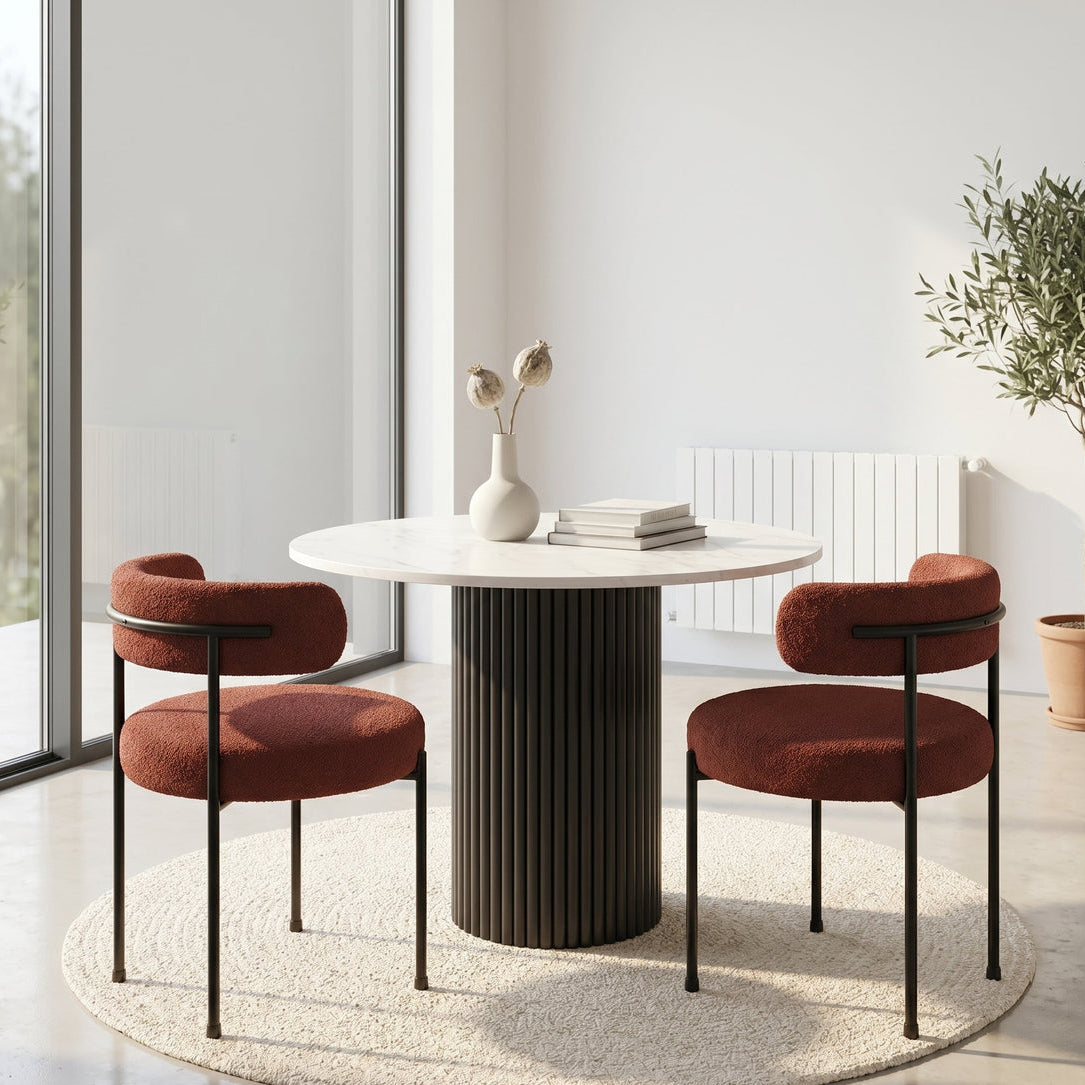 Pack Glamour table à manger et 2 chaisses