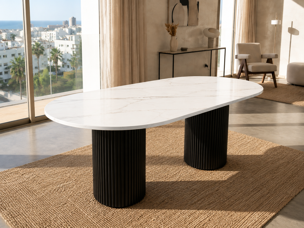 Siliya duo table ovale
