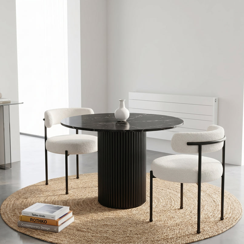 Pack Glamour table à manger et 2 chaisses